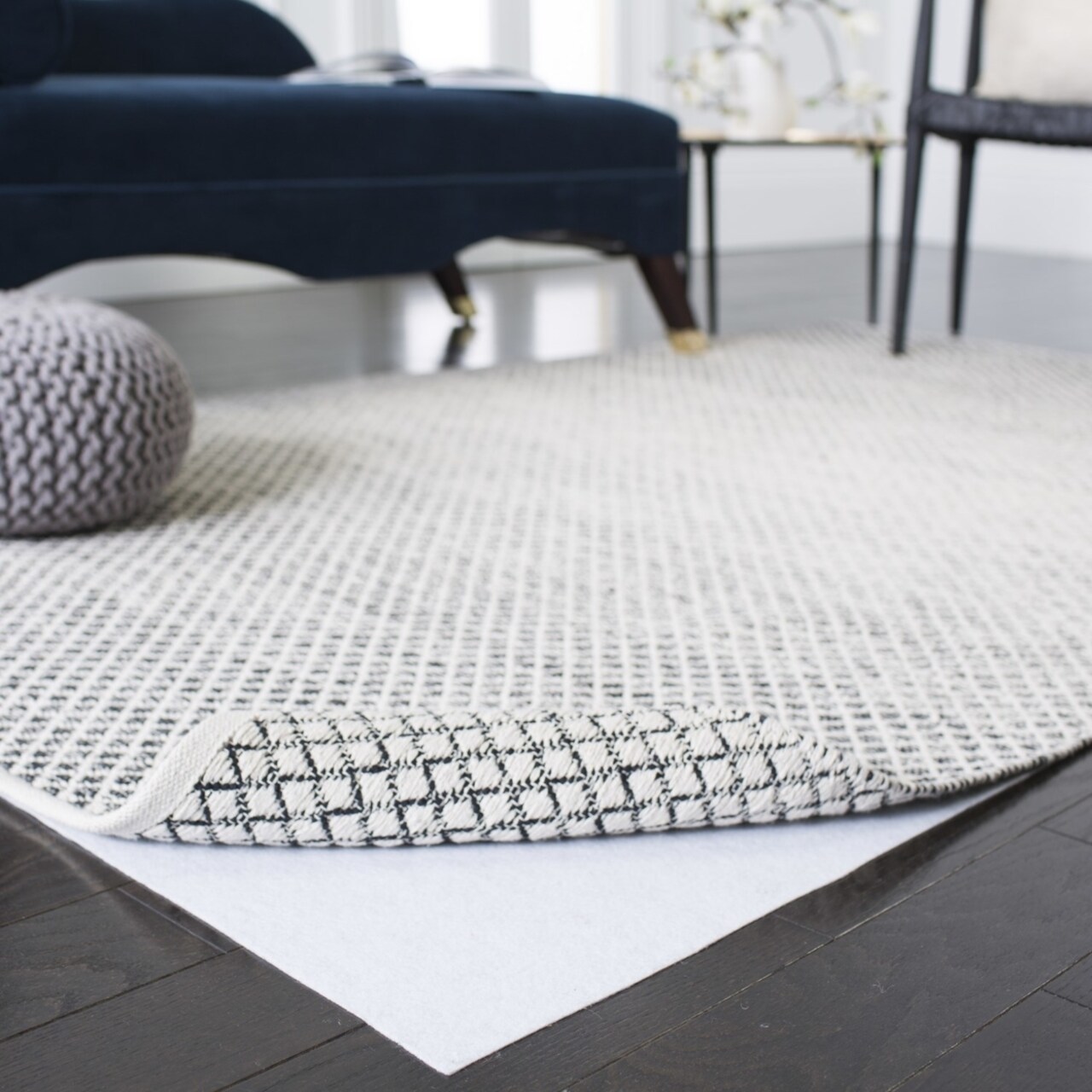 Safavieh Non-Slip Pad125 Rug Pad Rug White Area Rug Carpet Shag For Living Room